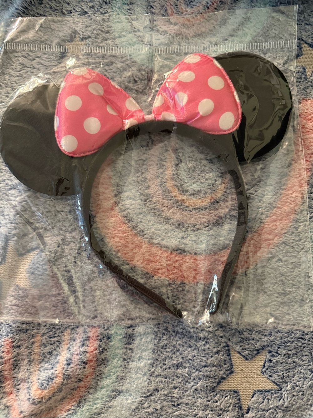 Pink Polka Dot Minnie Mouse Ear Headband